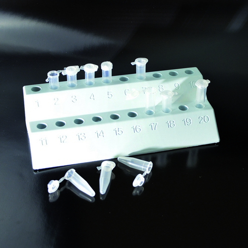 Штатив Sente-Lab двоярусний під мікропробірки 1,5 і 2,0мл, ПП мм на 20 місць, для IVD